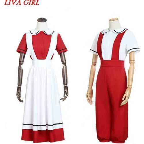 Liva girl Hot Anime Cells at Work! Erythrocite Red Blood Cell Cosplay Costume Full Sets For Woman Man Halloween