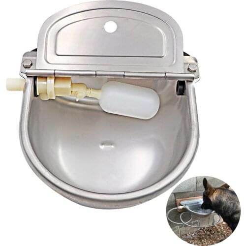 Cattle Prod Water Trough Horses Goats Sheep Pig Float Bowl Automatic Waterer Dog Drinking Bowl Cattle Tool Bull Acces 4L 304