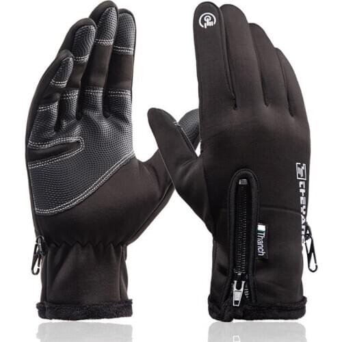 Motorcycle Gloves Racing Moto Motorbike Motocross Riding Glove Motorcycle Winter Plus velvet Warm Thermal Full Finger Waterproof