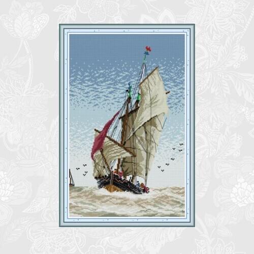 Cross Stitch Factory Sets Everything is going smoothly Patterns Aida Cloth 14ct 11ct Embroidery kit DIY Handmade Needlework