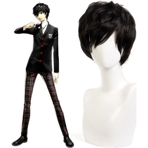 Game Persona 5 the Animation Cosplay Wigs Ren Amamiya Cosplay Wig Akira Kurusu Cosplay Hair Halloween Party Anime Cosplay Wig