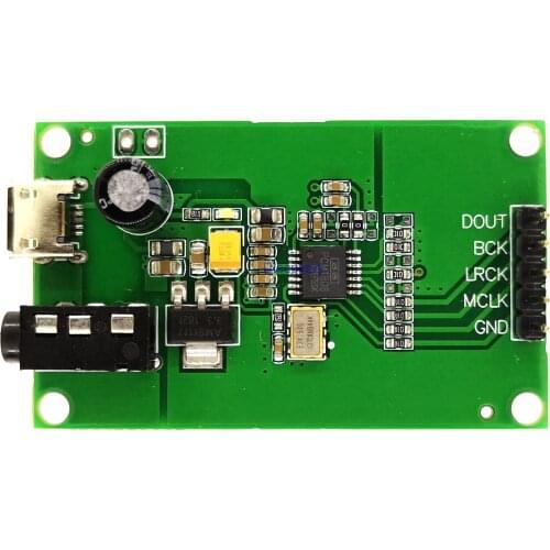 Pcm1808 Adc Aux 3.5 Stereo Single - End Analog Audio to I2s Iis Digital Output Board Encoding