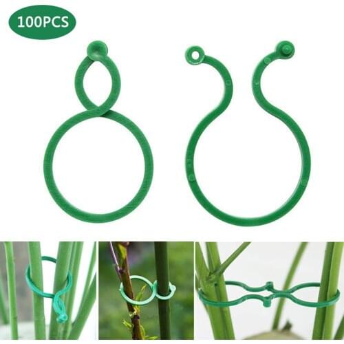 Adjustable Plant Cable Ties Reusable Tree Climbing Support Garden Shrubs Fastener Tree Locking Cable Ties Zip Garden Plant Clips