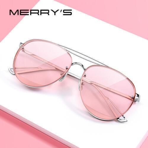 MERRYS DESIGN Women Fashion Oval Sunglasses Rimless Frames Ladies Luxury Brand Trending Sun glasses UV400 Protection S8096N
