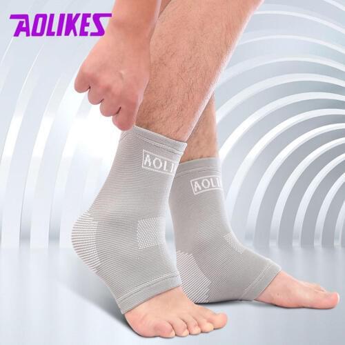 AOLIKES 1PCS Nylon Super Sport Elastic Ankle Support Basketball Running Fitness Breathable Ankle Protect Mountaineering Brace
