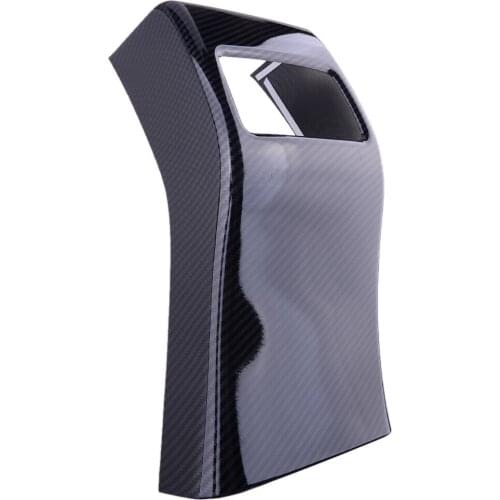 Car Carbon Fiber Style Rear Seat Air Vent Outlet Cover Anti Kick Trim Fit For Toyota Corolla Hatchback 2019 2020 Accessories