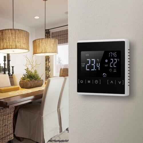 LCD Touch Screen Thermostat Electric Floor Heating System Water Heating Thermoregulator AC85-240V Temperature Controller