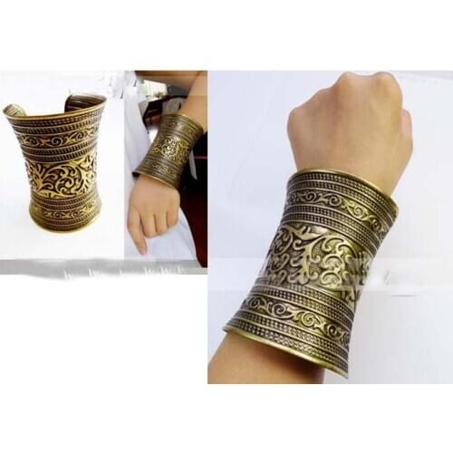 Tibetan Tibet Totem Bangle Cuff Bracelet Adjustible Acrylic Bangles