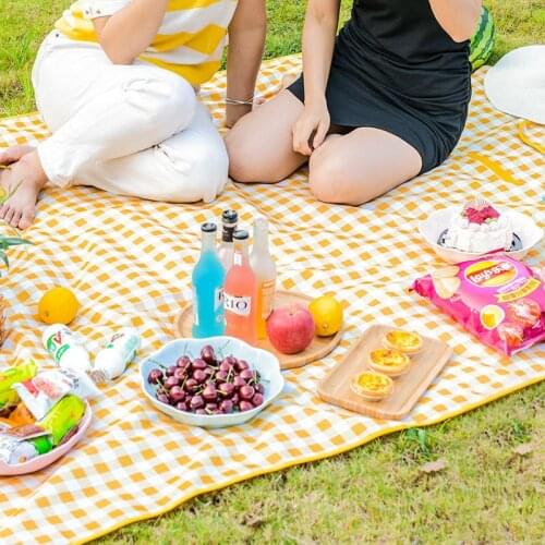 Camping Mat Outdoor Foldable Waterproof Picnic Mat Fashion Thicken Pad Breathable Soft Portable Camping Travel Beach Blanket