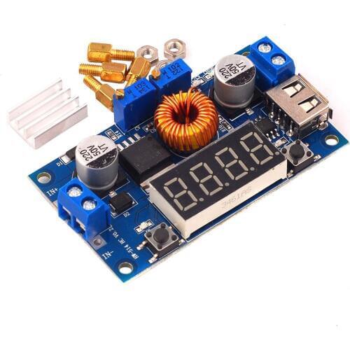 DC-DC XL4015 5A Digital LED Drive Lithum Battery Charger Module CC/CV USB Step Down Buck Converter With Voltmeter Ammeter