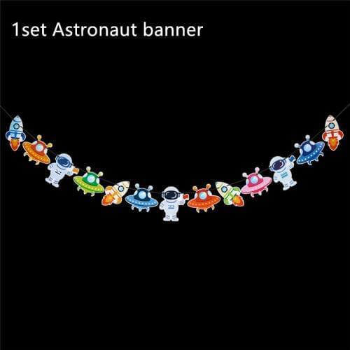 Astronaut Outer Space Party Astronaut Rocket Ship Balloons Galaxy System Theme Party Boy Kids Birthday Party Decoration Favors