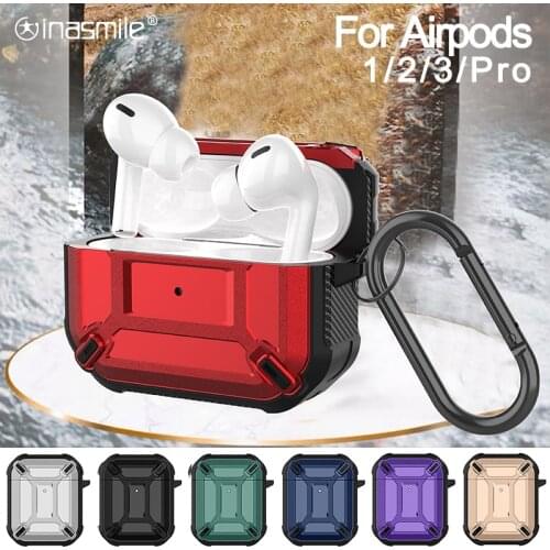 Protective Case For Airpods Pro Anti-fall Cover With Keychain for Airpod 2 3 1For Apple Air pods Wireless Earphone Accessories