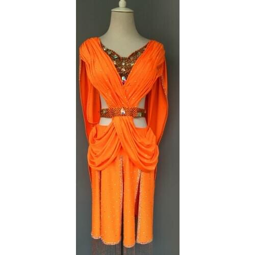 New style Latin dance costumes sexy senior spandex stones latin dance dress for women latin dance dresses S-4XL