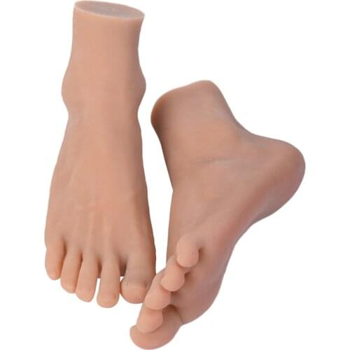 1 Pair Male Mannequin Foot Model For Sandal Shoes Socks Display Pedicure Practice