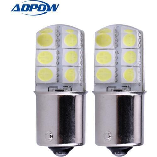 1 PCS 1156 COB Led Car Light P21W BA15S 1156 5050 Smd 6 Led Brake Turn Signal Light Bulb Crystal Lamps Led 12V Car Accessories