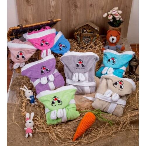 2020 baby Bathrobe Bathrobe With One Hundred Percent Turkish Cotton Child Robe High Emiciliğe Bath And shower product