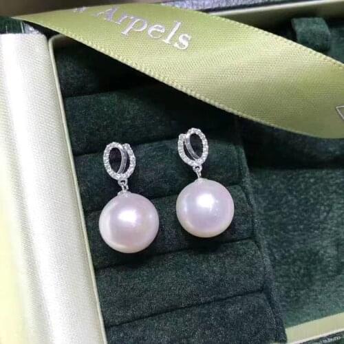 3Pairs/Lot Classic Pearl Earrings Base S925 Sterling Silver Earrings Fittings Lady DIY Jewelry Accessory