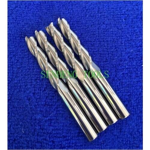 4pieces 6*6*32mm three flute spiral mill tool cutters cnc router bits wood endmill woodworking tools