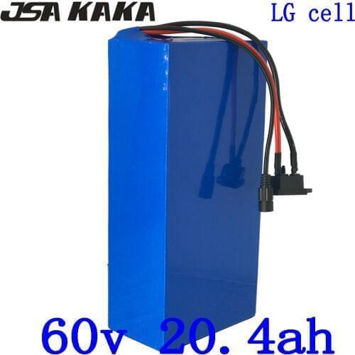 60V lithium battery pack 60V 20AH electric scooter battery 60V 20AH electric bike battery use LG cell for 60V 1500W 2000W motor