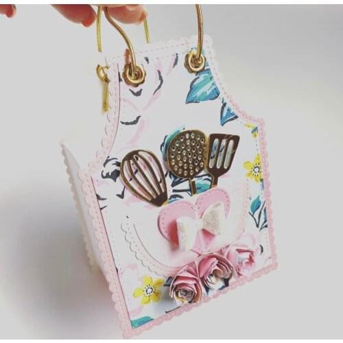 KSCRAFT Big Apron Gift Box Metal Cutting Dies Stencils for DIY Scrapbooking Decorative Embossing DIY Paper Cards