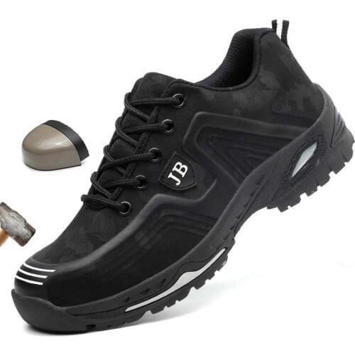 Boots Men Spring Summer Light Breathable Deodorant Safety Work Shoes Steel Toe Safety Shoes Cap Protective Shoes Male