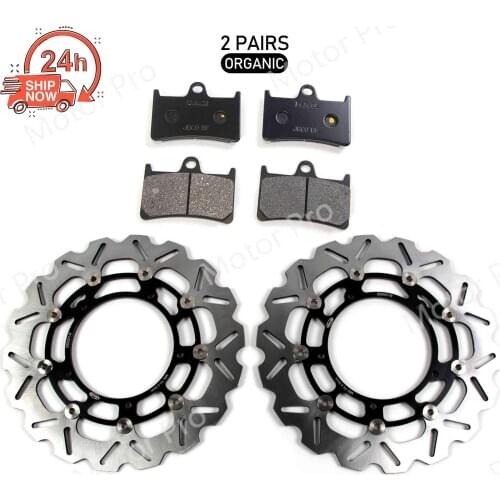 For Yamaha FZ8 800 ABS 2011 - 2015 Front Brake Discs Rotor Disk Pads Motorcycle Accessories CNC Aluminium 2012 2013 2014 FAZER