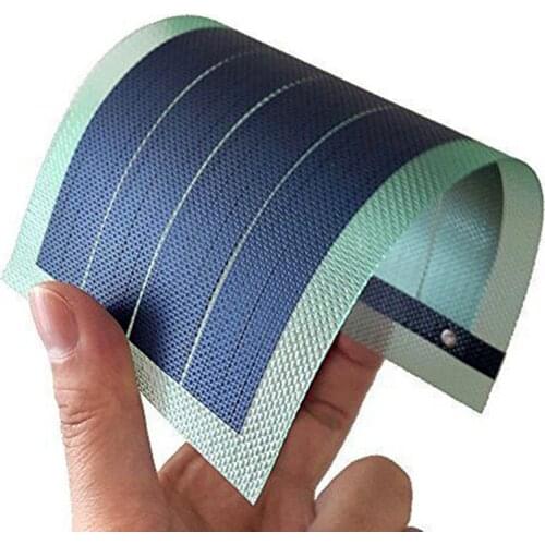 1W 6V Flexible Film Solar Panel Amorphous Silicon Ultrathin Waterproof For Battery Charge DIY 7.87" x 3.94" inchs HG24