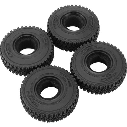 4Pcs 1.55" Soft Rubber Wheel Tires 1.55 Inch Tyre AX-1020 For RC Crawler Car CC01 LC70 LC80 RC Car Parts Accessories