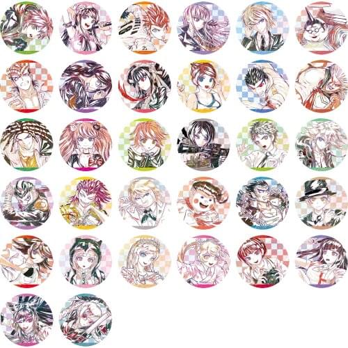 Danganronpa Trigger Happy Havoc V3: Killing Harmony Game Amami Iruma Miu Kirigiri Kyouko Nagito 50mm Metal Badge Brooch Pin
