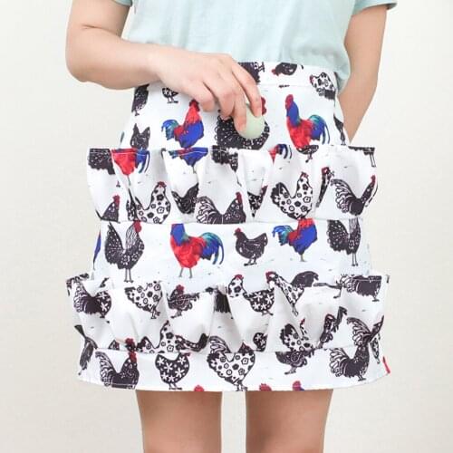 Multi-pocket Egg Working Aprons Goose Eggs Collection Aprons Farm Animal Supplies