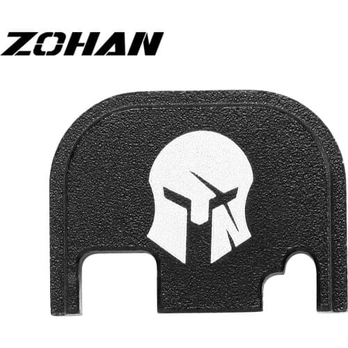 ZOHAN Glock Slide Rear Cover Plate Back Cover Laser Engraved Butt Plate Suitable for G17 G19 G20 G21 G22 Pistol Gun Accessory