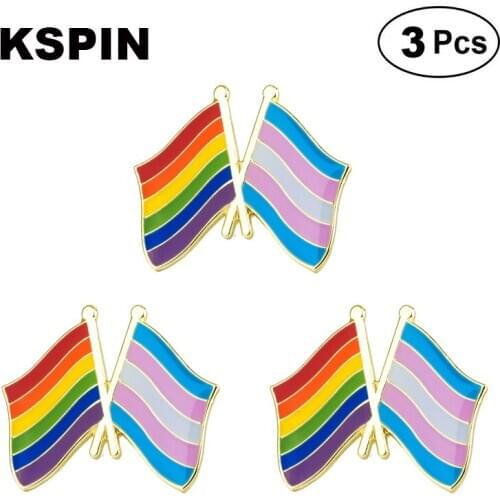 Rainbow & Transgender Lapel Pin Brooches Pins Flag badge Brooch Badges