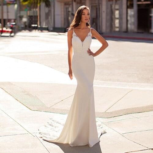 Robe De Mariage Backless Mermaid Wedding Dress Off the Shoulder Abito Da Sposa Sexy Hochzeitskleid Appliques Luxury Bridal Gown