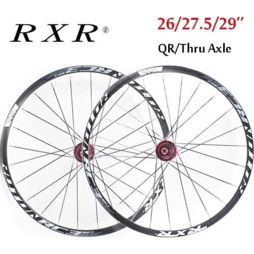 RXR Bicycle Wheelset 26/27.5/29" Carbon Hub Bicicleta Aro 29 Disc Clicher Tyre Rim 7-11s Mountain Bike Disc Brake Wheels