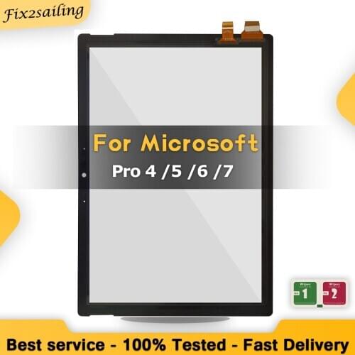 High Quality For Microsoft Surface Pro 4 Pro 5 Pro 6 Pro 7 1724 1796 1807 1866 Touch Screen Digitizer Sensor Replacement