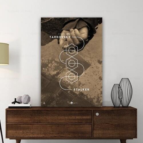 Stalker Sci-Fi Andrei Tarkovsky Russian Soviet Vintage Movie Film Decorative Poster Wall Art Canvas Home Decor Gift