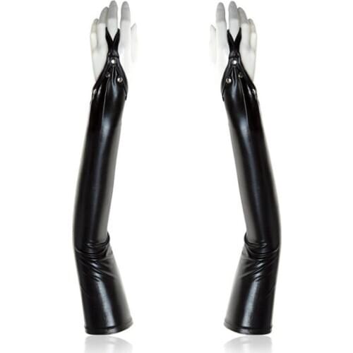 Bag Lacquer Belt Nail Glove With Nails Leaking Finger Fun Leather Flirting Handcuffs Glued Toys