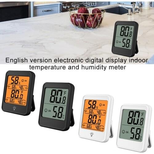 LED Digital Hygrometer Mini Thermometer Indoor Electronic Temperature Humidity Monitor Weather Station for Home Baby Room