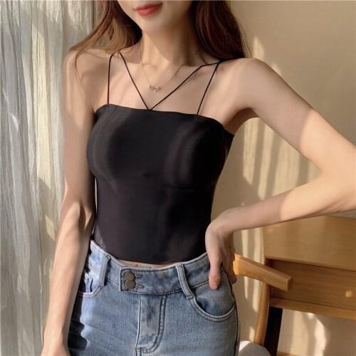 Seamless Tube Tops Camisole for Women Sexy Padded Bottoming Wrapped Chest Tank Tops Female Camis Vest Girls Camisole
