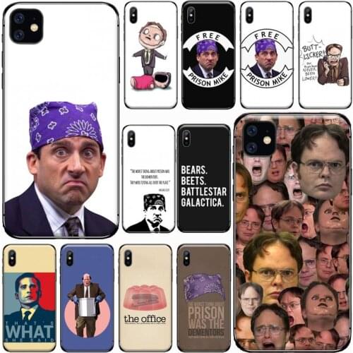 The office tv show Phone Case For iphone 7 8 12 11 X XR XS pro Max Mini plus Soft silicone cover shell funda