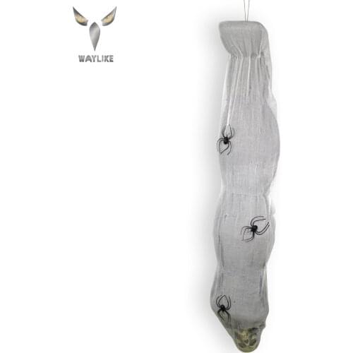 WAYLIKE Halloween Mask Props Spider Web Wrapped Corpse Party Costume Mask Horror Carnival Cosplay Party Props