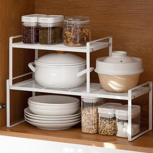 Iron Storage Rack Kitchen Spice Seasoning Jars Holder Closet Dish Drainer Bathroom Organizer Cosmetic Makeup Flower Plant Shelf