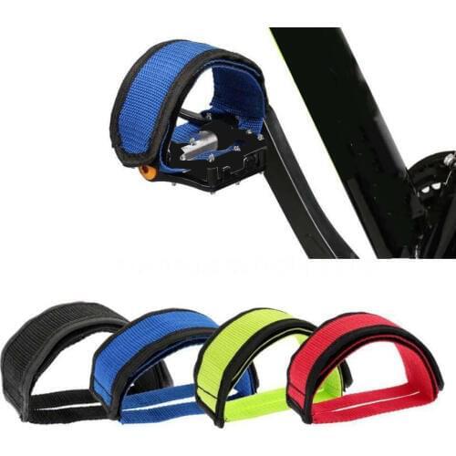 1Pcs Fixed Gear Fixie BMX Bike Bicycle Anti-slip Double Adhesive Straps Pedal Toe Clip Strap Belt Red / Blue / Green / Black