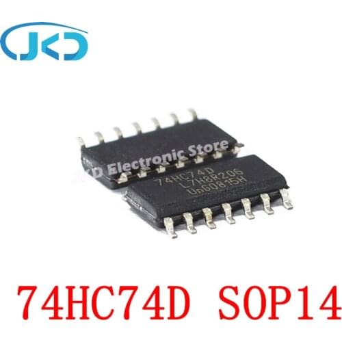 10pcs 74HC74DR 74HC74D 74HC74 SOP-14 New IC