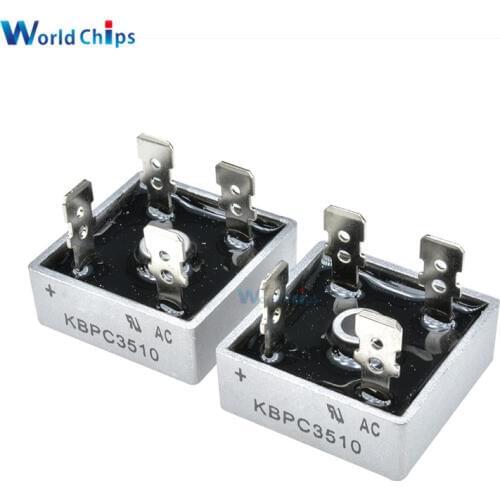 10PCS KBPC3510 35A 1000V Diode Bridge Rectifier KBPC3510 Single Phase Bridge Rectifier New Arrival