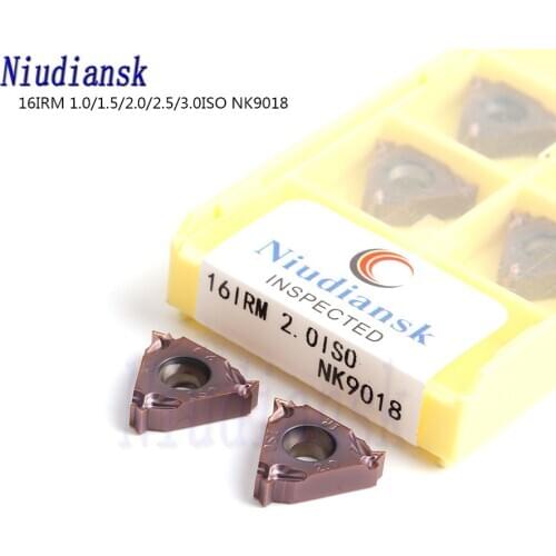 16IRM 1.0ISO 16IRM 1.5ISO 16IRM 2.0ISO 16IRM 2.5ISO 16IRM 3.0ISO NK9018 100% original Threading inserts CNC metal Carbide insert