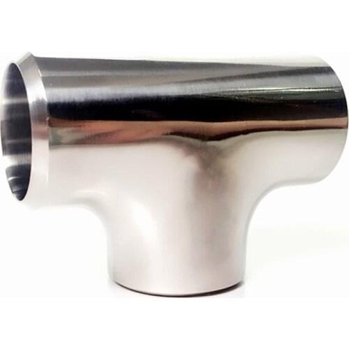 38mm 1.5" Pipe OD Butt Thicken 3mm Tee 3 Way Splitter SUS 304 Stainless Steel Sanitary Fitting Spliter Homebrew Beer Wine