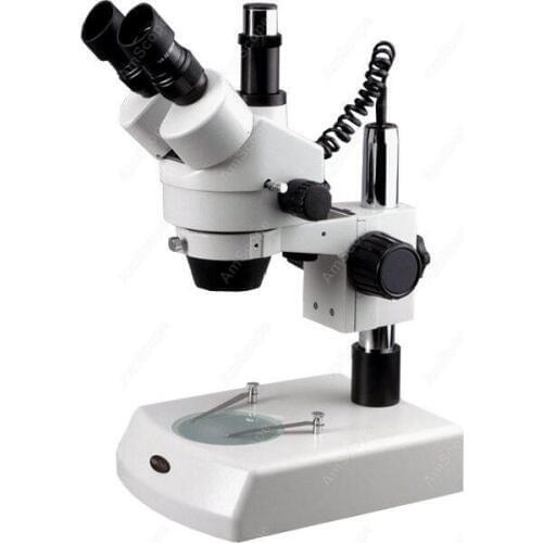 AmScope Supplies 7X-90X Trinocular Stereo Zoom Microscope with Dual Halogen Lights SM-2TY