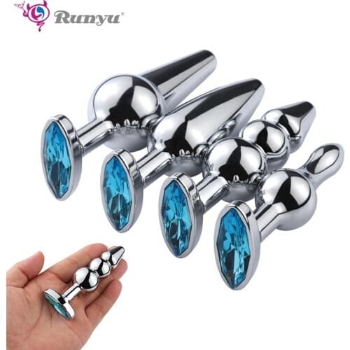 Anal Toys Metal Anal Plug Butt Stimulation Prostate Massager ButtPlug Sex Toys For Women Men Anal Toys Wear Erotic Sex Product