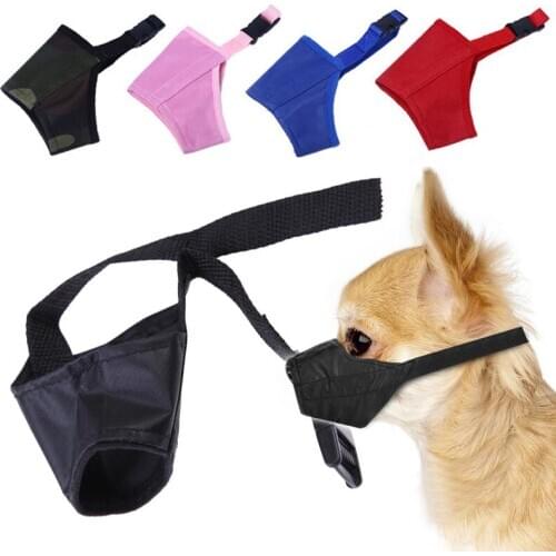 Anti Barking Adjustable Dog Muzzle for Small Middle Large Dogs Waterproof Oxford Cloth Pet Training Mouth Muzzle Pet Accessories